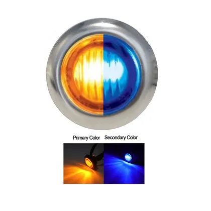 3 LED Mini Double Fury (Clearance/Marker) – Penny Light LED chihlimbar/LED albastru